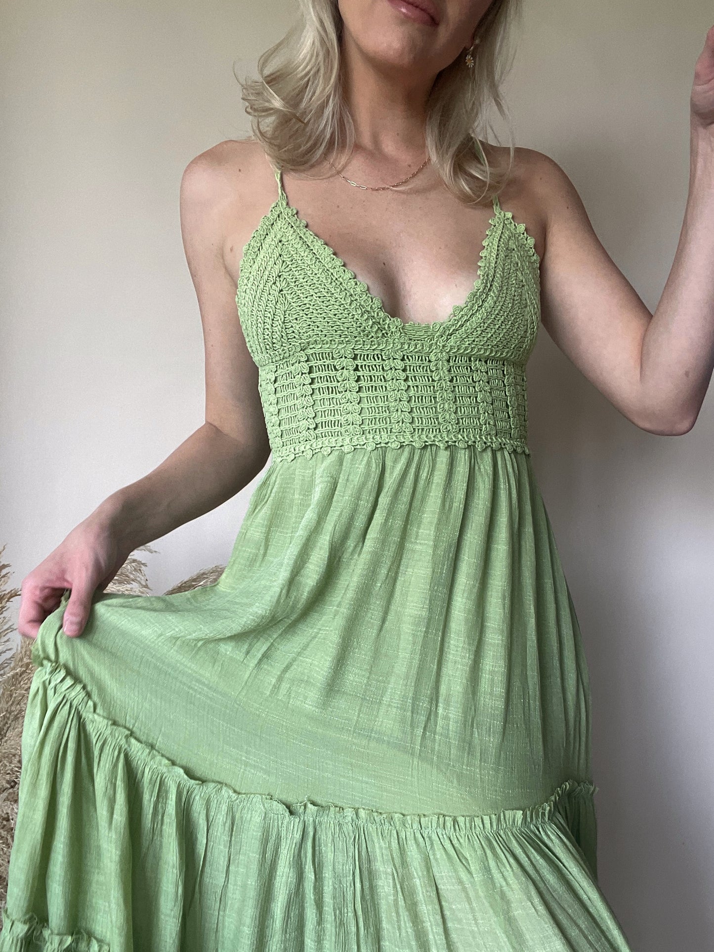 Ivy Crochet Maxi Dress