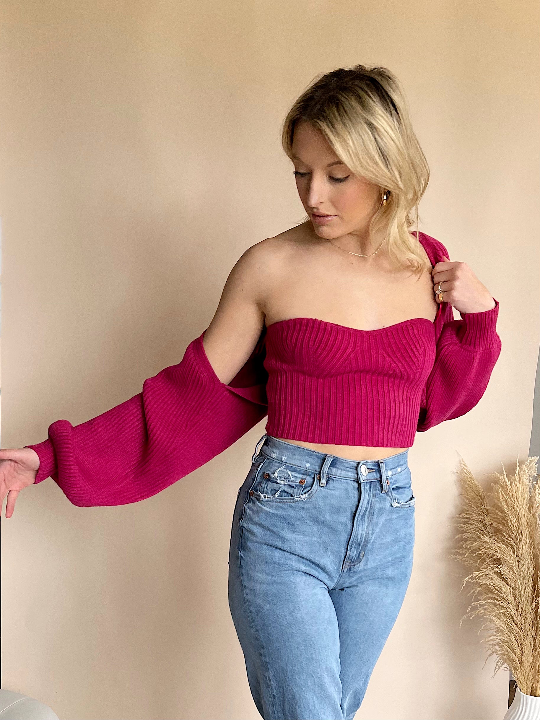 Shop For Ribbed Knit Tube Top